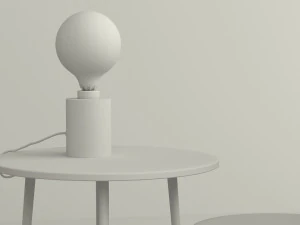 Table Lamp and Two Side Tables 3D Model