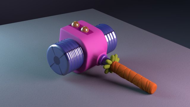 Stylized Hammer 3D मॉडल .c4d .max .obj .3ds .fbx .stl .blend 