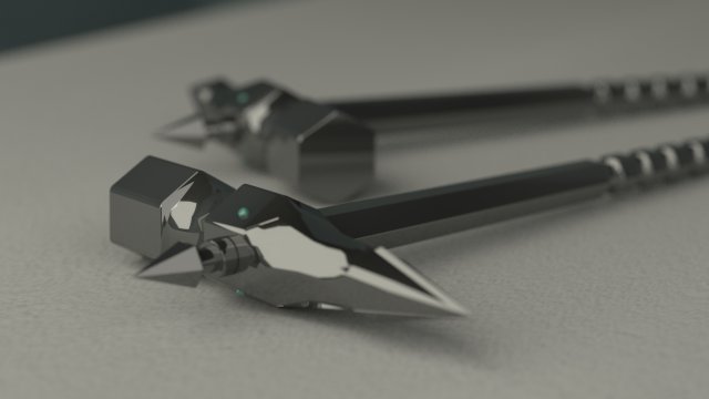 Fighting Hammer Model 3D .c4d .max .obj .3ds .fbx .stl .blend 
