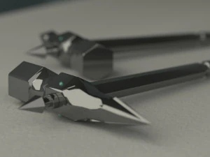 Pertarungan Palu Model 3D