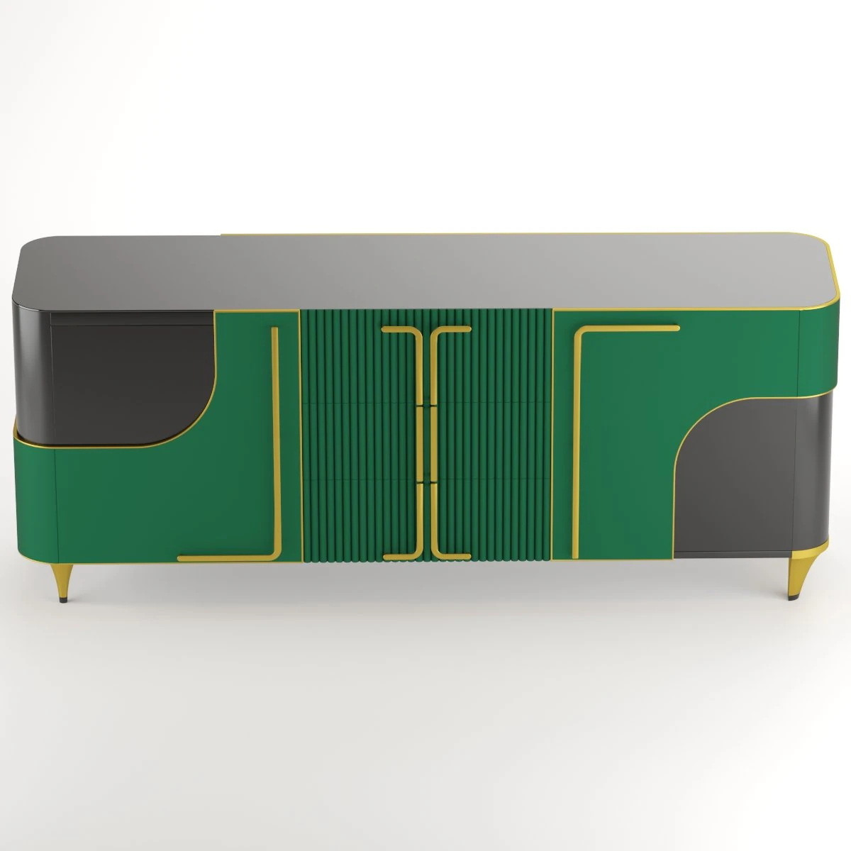 New Classic side board 3D Model .c4d .max .obj .3ds .fbx .stl .blend