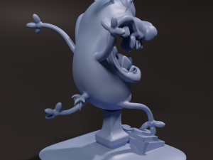 Cartoon dog courage cowardly dog 3D प्रिंट मॉडल