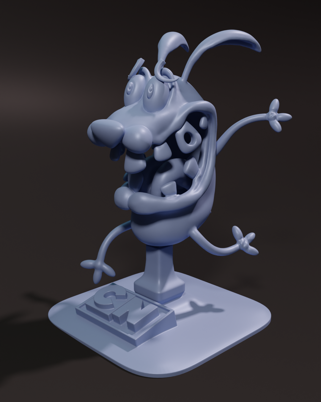 STL file cutter Courage the cowardly dog 🐕・3D printable model to  download・Cults