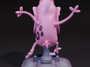 Cartoon dog courage cowardly dog 3D प्रिंट मॉडल