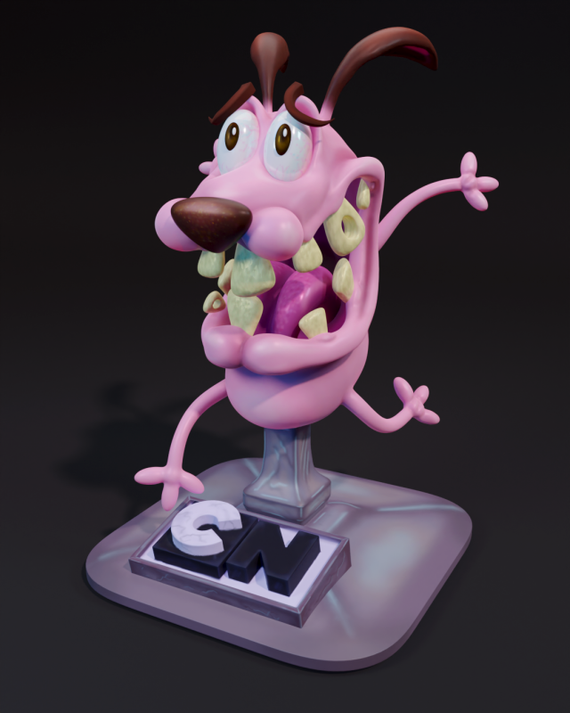 STL file cutter Courage the cowardly dog 🐕・3D printable model to  download・Cults