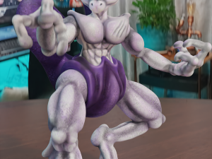 Pokemon mewtwo stl 3D Baskı Modeli
