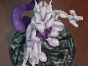 Pokemon mewtwo stl 3D Baskı Modeli