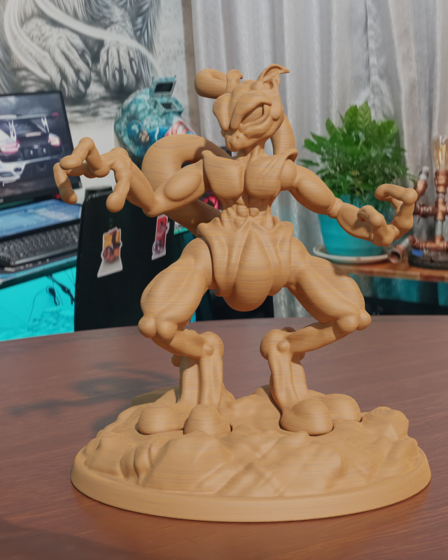 Pokemon mewtwo stl 3D Baskı Modeli .c4d .max .obj .3ds .fbx .stl .blend 