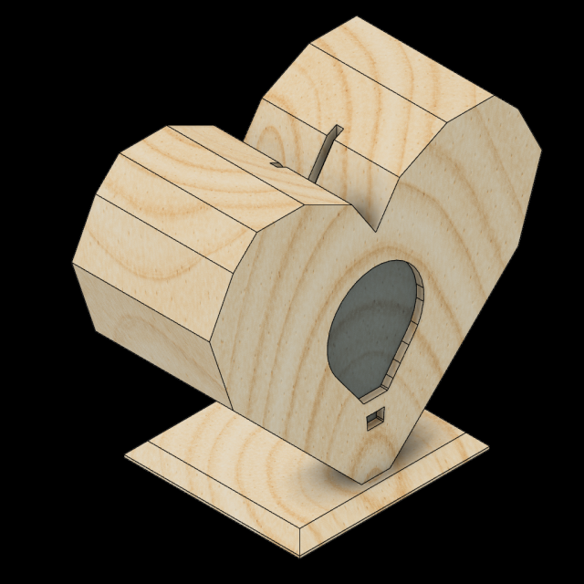 Heart Piggy Bank 3D Print Model .c4d .max .obj .3ds .fbx .stl .blend