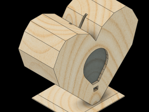 Heart Piggy Bank 3D Print Model