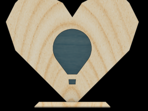 Heart Piggy Bank 3D Print Model