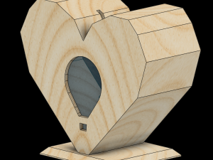 Heart Piggy Bank 3D Print Model