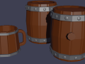Up barrel barrel with a plug 3D Models