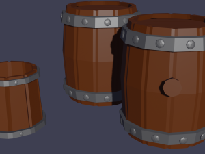 Up barrel barrel with a plug 3D मॉडल