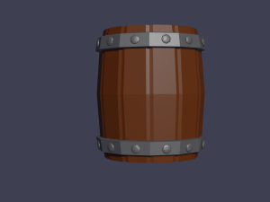 Up barrel barrel with a plug 3D मॉडल