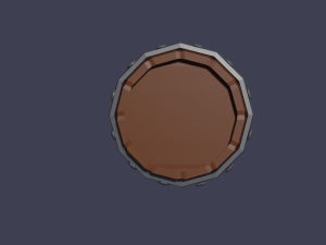 Up barrel barrel with a plug 3D मॉडल