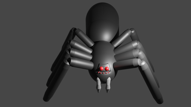 Spider Modelo 3D .c4d .max .obj .3ds .fbx .stl .blend 