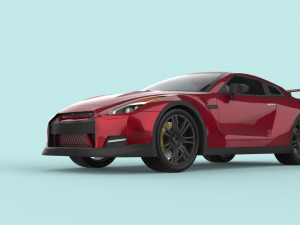 Nissan Gtr 3D Model