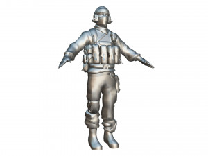 Soldier 3D मॉडल