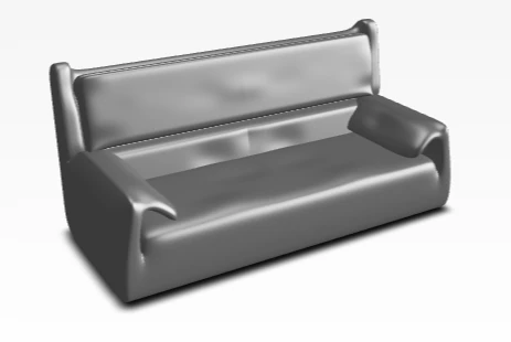 Sof&aacute; de cuero Modelo 3D .c4d .max .obj .3ds .fbx .stl .blend 