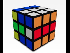 Animated Rubiks cube 3D Model