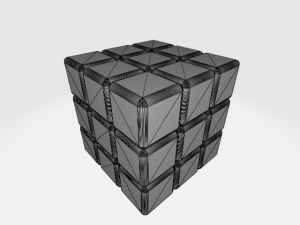 Animated Rubiks cube 3D Модель