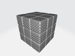 Animated Rubiks cube 3D Model