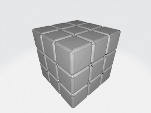 Animated Rubiks cube 3D Модель