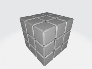 Animated Rubiks cube 3D Model