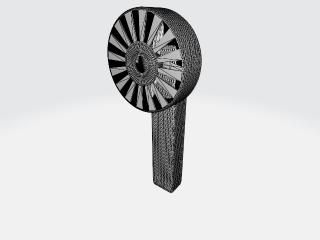 Animated toy hand fan Modelo 3D .c4d .max .obj .3ds .fbx .stl .blend 