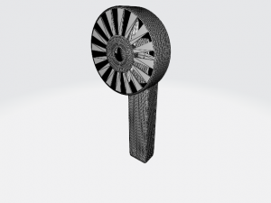 Animated toy hand fan 3D Model