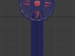 Animated toy hand fan Modelo 3D