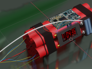 Bomb chrono Model 3D