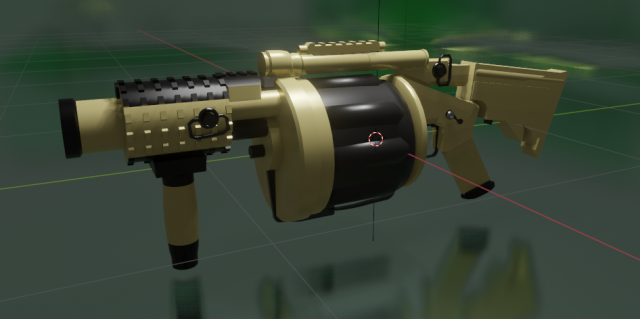 Rocket Grenade Launcher 3D Model .c4d .max .obj .3ds .fbx .stl .blend 