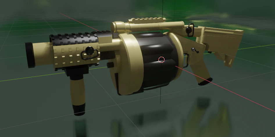 Rocket Grenade Launcher 3D Model .c4d .max .obj .3ds .fbx .stl .blend 