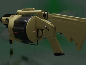 Rocket Grenade Launcher 3D Model