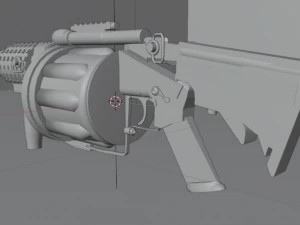 Rocket Grenade Launcher 3D Model