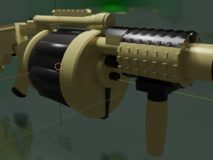 Rocket Grenade Launcher 3D Model