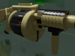 Rocket Grenade Launcher 3D Model
