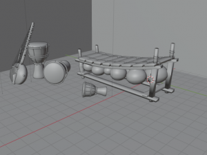 African instruments 3D मॉडल