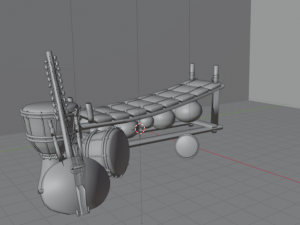 African instruments 3D मॉडल