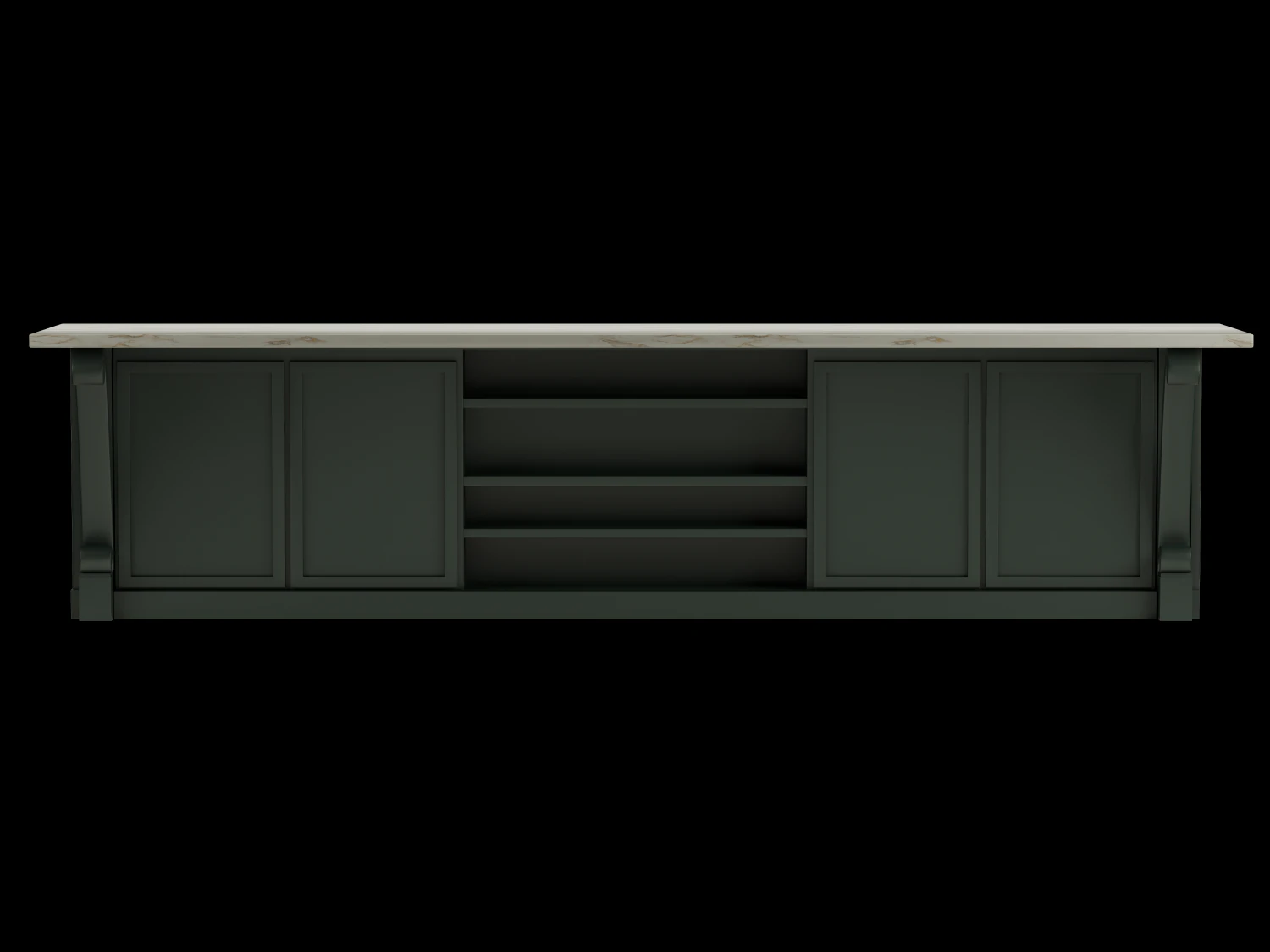 Kitchen counter 3D Model .c4d .max .obj .3ds .fbx .stl .blend 