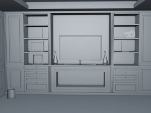 Composition for the living room 3D Model