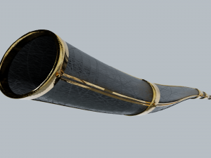 Medieval horn 3D Model