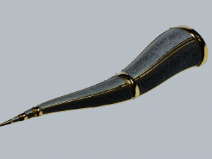 Medieval horn 3D Model