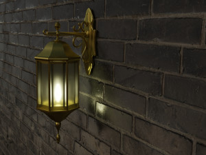 Street Wall Lamp Model 3D
