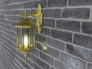 Street Wall Lamp Model 3D