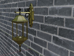 Street Wall Lamp Model 3D