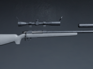 Sniper M24 Modello 3D