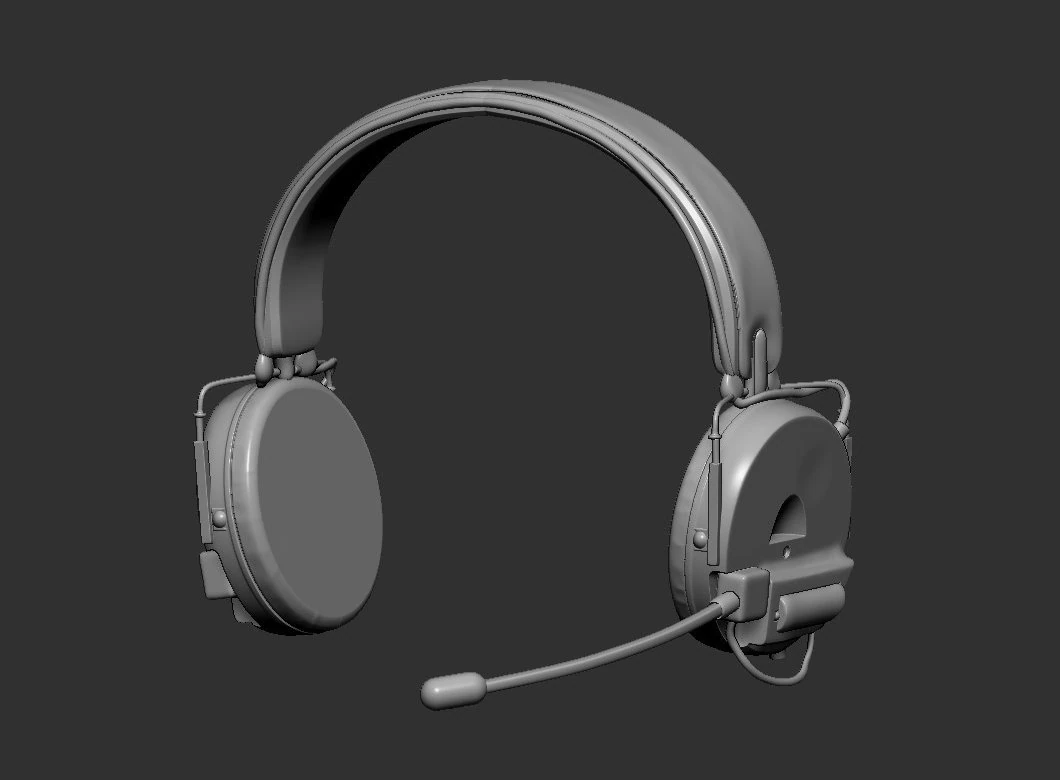 Headphones 3D Model .c4d .max .obj .3ds .fbx .stl .blend 